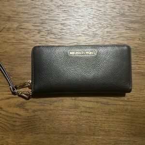 Black Michael Kors wristlet wallet